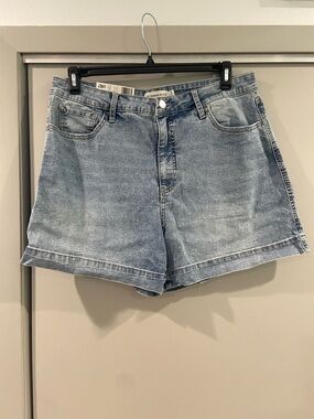 Rebecca Minkoff Light Blue Denim High-Waist Shorts